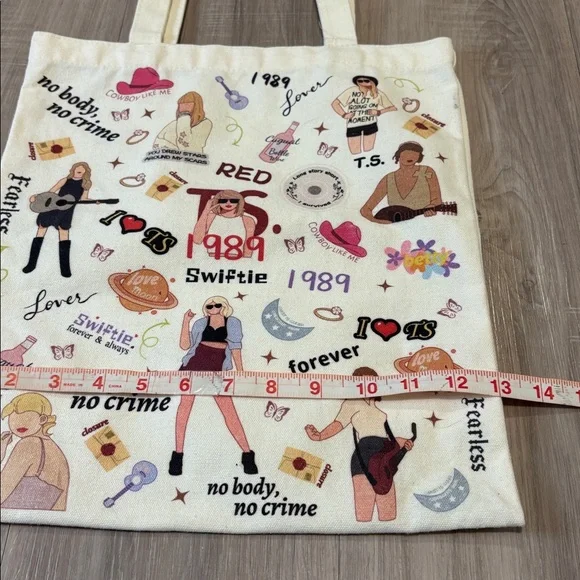 Taylor Swift Eras Tour Canvas Tote Bag - Picture 8 of 11